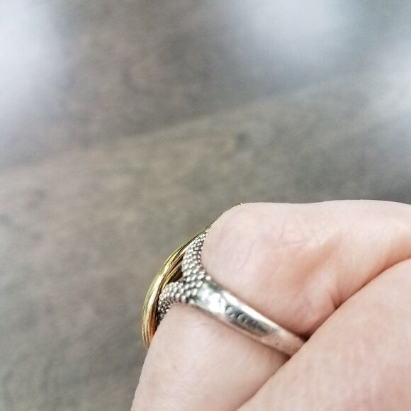 LAGOS ring gold & silver - Picture 2 of 4